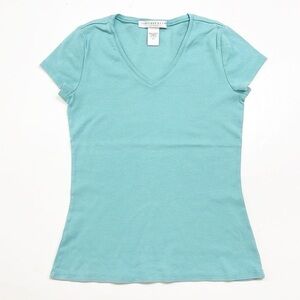 Geoffrey Beene Sport blue v-neck short sleeve t-shirt